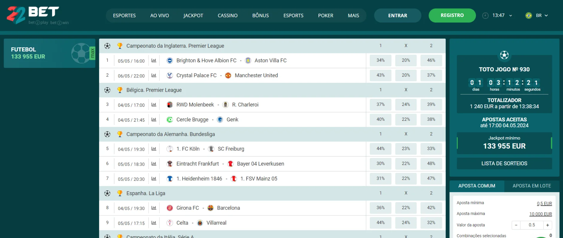 22Bet Apostas ao Vivo 22Bet Apostas ao Vivo
